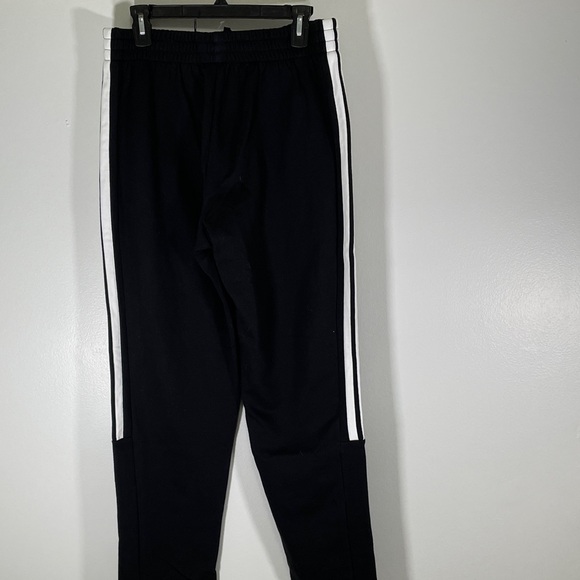NWT Adidas Mens Black Multi Sport Pants with White Stripes - Picture 4 of 5